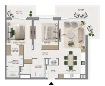 2 Bedroom Type 1A