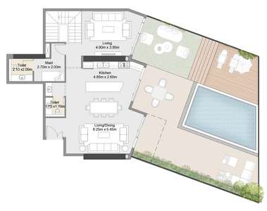 3 Bedroom Duplex Type 1