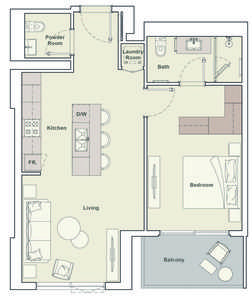 1 Bedroom Type A