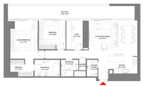 2 Bedroom Type B