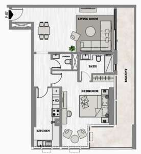 1 Bedroom Type H