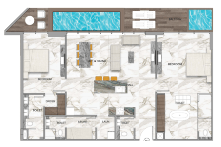 Two Bedroom Type A