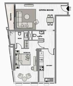 1 Bedroom Type R