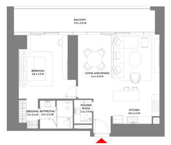 1 Bedroom Type D