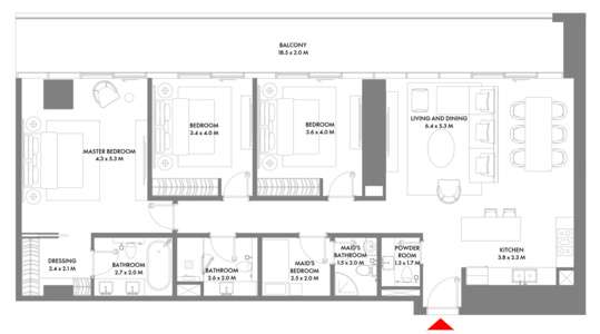 3 Bedroom Type A