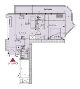 1 BEDROOM TYPE H