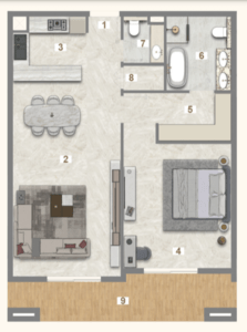 1 Bedroom Type C
