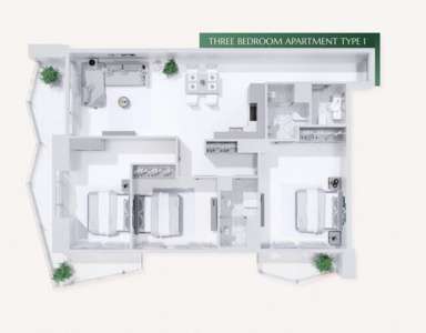 Three-bedroom Apartment Type 1