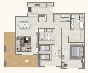 2 Bedroom Type A