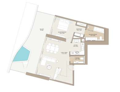 2 Bedroom Sky Duplex Type 2
