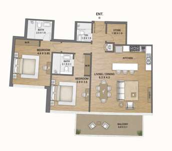 2BR type 1
