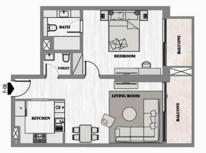 1 Bedroom Type P