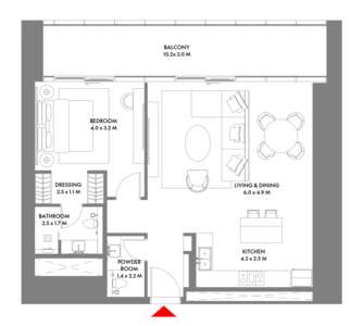 1 Bedroom Type B