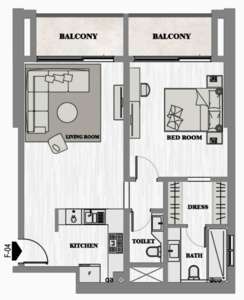 1 Bedroom Type O