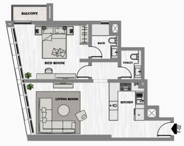 1 Bedroom Type E