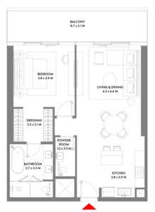 1 Bedroom Type A