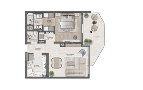 1 Bedroom - Type 1