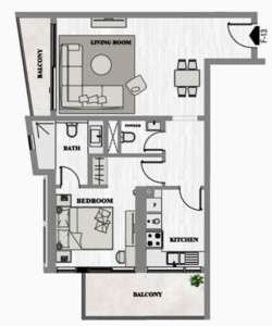 1 Bedroom Type I