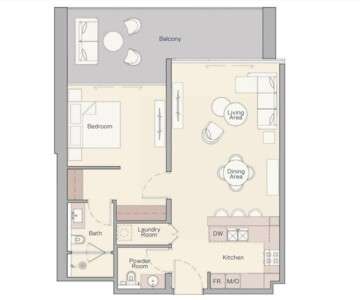 1 BEDROOM TYPE C
