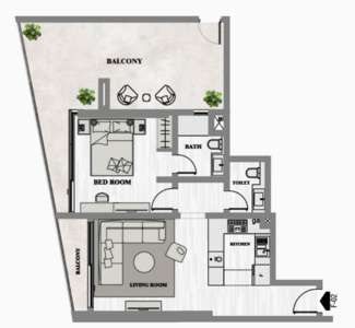 1 Bedroom Type A
