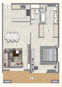 1 Bedroom Type B