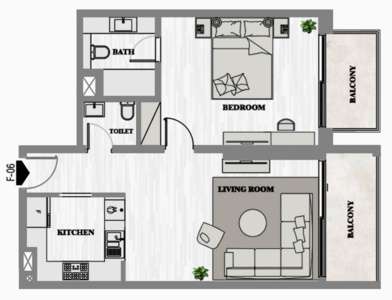 1 Bedroom Type G